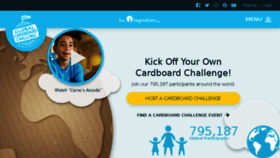 What Cardboardchallenge.com website looked like in 2018 (6 years ago)