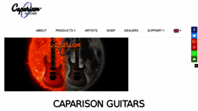 What Caparisonguitars.com website looked like in 2018 (6 years ago)