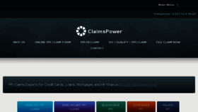 What Claimspower.com website looked like in 2018 (6 years ago)