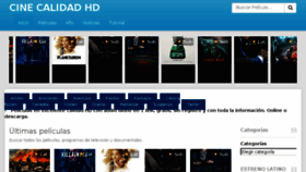 What Cinecalidadhd.com website looked like in 2018 (6 years ago)