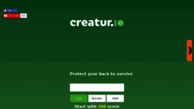 What Creatur.io website looked like in 2018 (7 years ago)