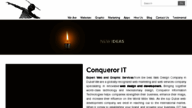 What Conqueror.ae website looked like in 2018 (6 years ago)