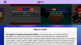 What Covr.org website looked like in 2018 (7 years ago)