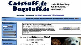 What Catstuff.de website looked like in 2018 (6 years ago)