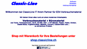 What Classicline.ch website looked like in 2018 (6 years ago)