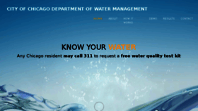 What Chicagowaterquality.org website looked like in 2018 (6 years ago)