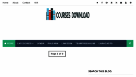 What Coursesdownload.com website looked like in 2018 (6 years ago)