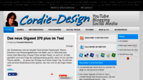 What Cordie-design.de website looked like in 2018 (6 years ago)