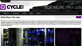 What Cycleclub.co.uk website looked like in 2018 (6 years ago)