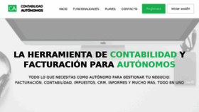What Contabilidadautonomos.com website looked like in 2018 (6 years ago)