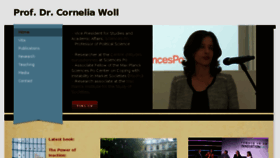 What Corneliawoll.org website looked like in 2018 (6 years ago)