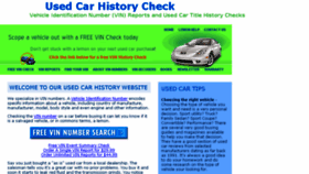 What Checkmyvin.com website looked like in 2018 (6 years ago)