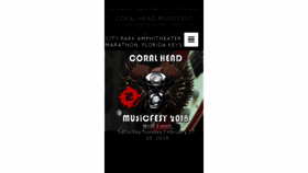 What Coralheadmusicfest.com website looked like in 2018 (6 years ago)
