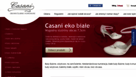 What Casani.pl website looked like in 2018 (6 years ago)