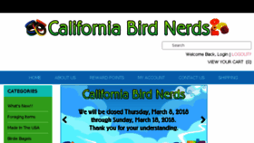 What Cabirdnerds.com website looked like in 2018 (6 years ago)