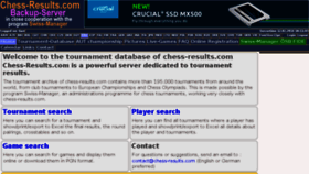 What Chess-results.info website looked like in 2018 (6 years ago)