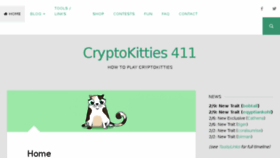 What Cryptokitties411.com website looked like in 2018 (6 years ago)