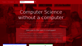 What Csunplugged.org website looked like in 2018 (6 years ago)