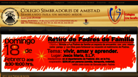 What Colegiosembradoresdeamistad.org website looked like in 2018 (6 years ago)