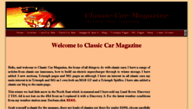 What Classic-car-magazine.co.uk website looked like in 2018 (6 years ago)