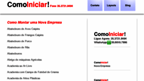 What Comoiniciar.com.br website looked like in 2018 (6 years ago)