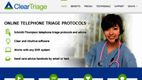 What Cleartriage.com website looked like in 2018 (6 years ago)
