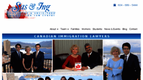 What Canadian-visa-lawyer.com website looked like in 2018 (6 years ago)