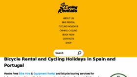 What Cycling-rentals.com website looked like in 2018 (6 years ago)