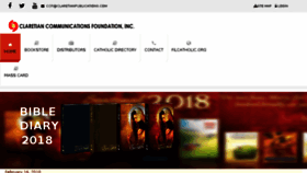 What Claretianpublications.com website looked like in 2018 (6 years ago)