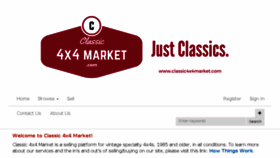 What Classic4x4market.com website looked like in 2018 (6 years ago)