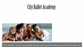 What Cityballetacademy.com website looked like in 2018 (6 years ago)