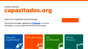 What Capazitados.org website looked like in 2018 (6 years ago)