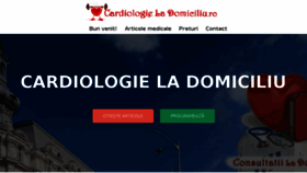 What Cardiologieladomiciliu.ro website looked like in 2018 (6 years ago)