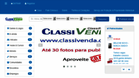 What Classivenda.com.br website looked like in 2018 (7 years ago)