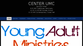 What Center-umc.org website looked like in 2018 (6 years ago)
