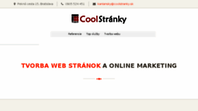 What Coolstranky.sk website looked like in 2018 (6 years ago)