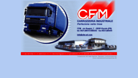 What Cfm-srl.com website looked like in 2018 (6 years ago)