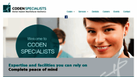 What Codenspecialists.com website looked like in 2018 (6 years ago)