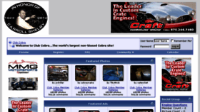 What Clubcobra.com website looked like in 2018 (6 years ago)
