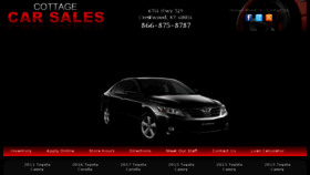 What Cottage-car-sales.com website looked like in 2018 (6 years ago)