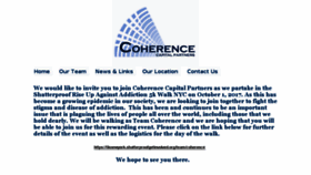 What Coherencecap.com website looked like in 2018 (6 years ago)