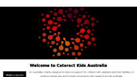 What Cataractkids.org.au website looked like in 2018 (6 years ago)