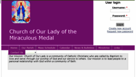 What Churchofourladycolumbus.org website looked like in 2018 (6 years ago)