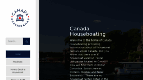 What Canadahouseboating.ca website looked like in 2018 (6 years ago)