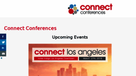 What Connectconferences.com website looked like in 2018 (6 years ago)