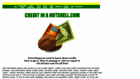 What Creditinanutshell.com website looked like in 2018 (6 years ago)