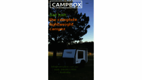 What Campbox.com.au website looked like in 2018 (6 years ago)