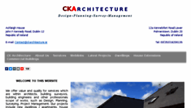 What Ckarchitecture.ie website looked like in 2018 (6 years ago)