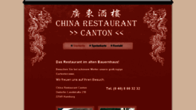 What Canton-restaurant.de website looked like in 2018 (6 years ago)