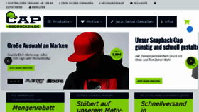 What Cap-bedrucken.de website looked like in 2018 (6 years ago)